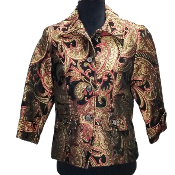 Dress Barn Jackets & Blazers - Paisley pattern Dressbarn Jacket.       078
